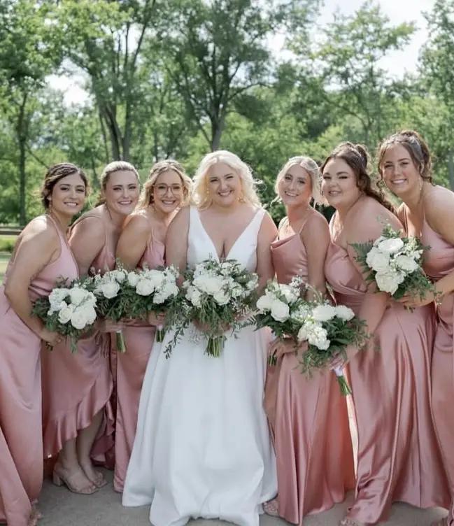 Model wearing a bridal gown