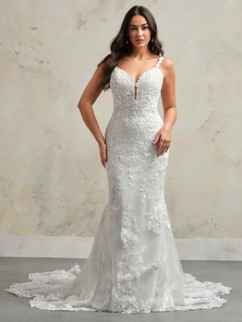 Maggie Sottero Style No. HAYDEN (24MS754A01 - glitter tulle 3) #4 All Ivory (gown with Ivory Illusion) thumbnail