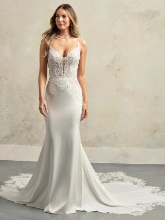 Maggie Sottero Style No. ANASTASIA (24MS750A11 - Long Sleeves) #8 Ivory (gown with Natural Illusion) thumbnail