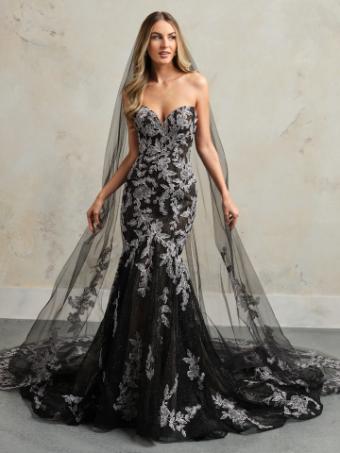 Maggie Sottero Style No. PEONY (24MC777A01) #6 Black over Nude (gown with Black Illusion) thumbnail