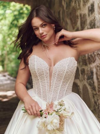 Maggie Sottero Style No. TINA (25MS261A01 - Plunge) #2 Ivory (gown with Natural Illusion) thumbnail