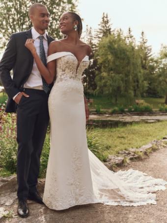 Maggie Sottero Style No. YARA (25MK263A01 - Unlined bodice, Plunge) #0 default Ivory (gown with Natural Illusion) thumbnail