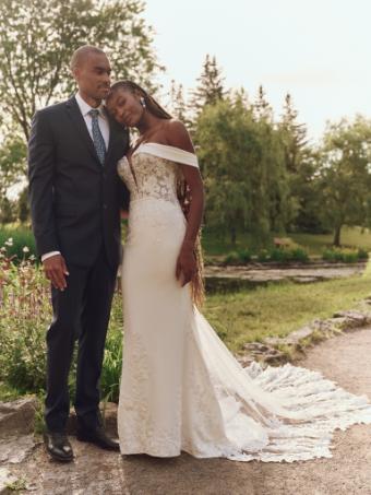 Maggie Sottero Style No. YARA (25MK263A01 - Unlined bodice, Plunge) #1 Ivory (gown with Natural Illusion) thumbnail