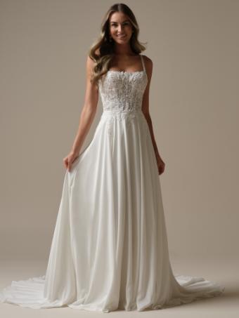 Rebecca Ingram Style No. AVERY (25RK280A01 - Unlined bodice) #1 All Ivory (gown with Ivory Illusion) thumbnail