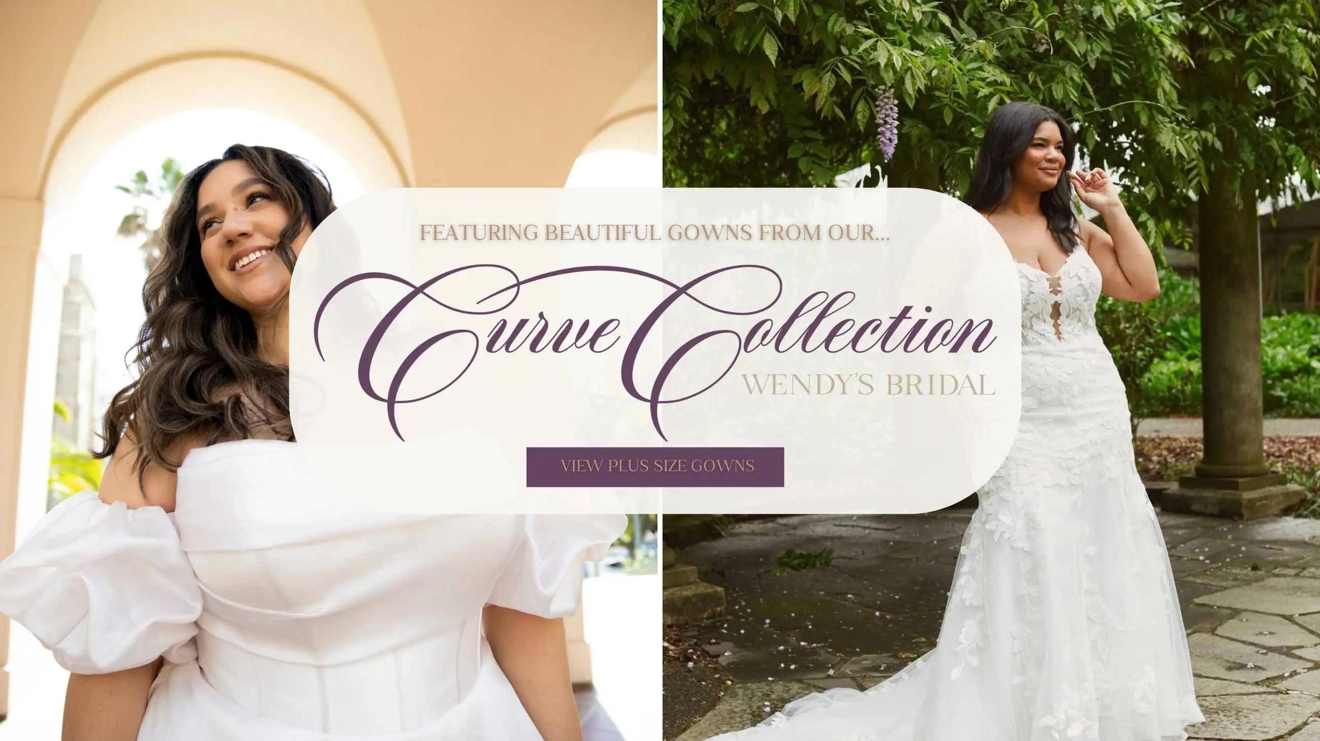 Curve Collection plus size wedding dresses at Wendy's Bridal Columbus