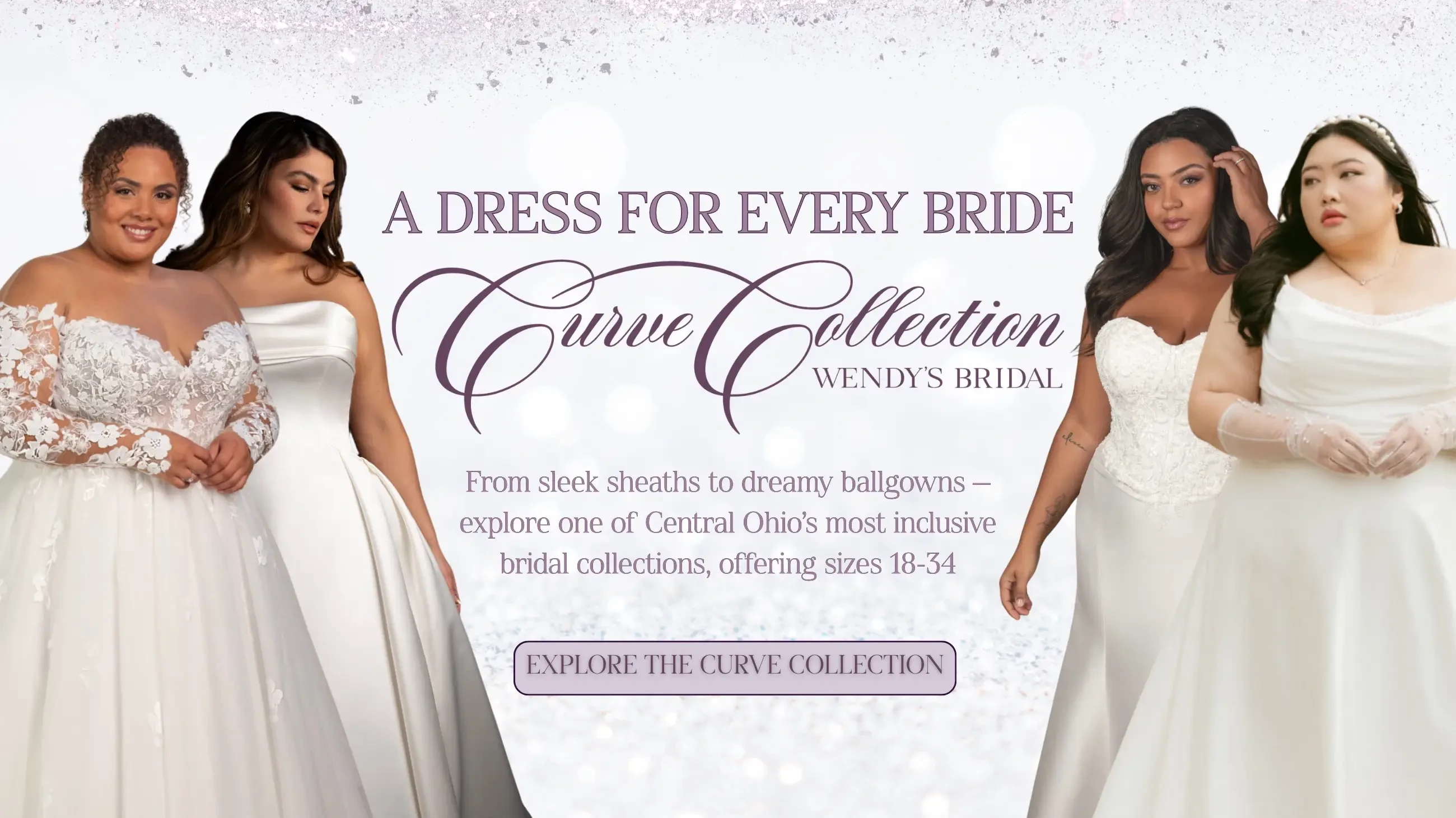 Curve Collection plus size wedding dresses at Wendy's Bridal Columbus